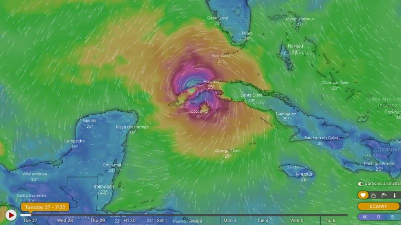 Huracán Ian toca tierra en Cuba como categoría 3 y avanza hacia Florida Huracán Ian