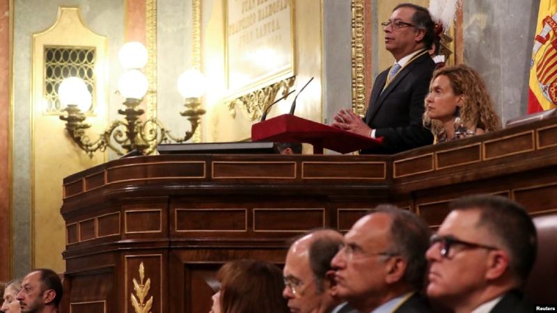 Bloque de Vox abandona Congreso español en discurso de Petro Congreso español en discurso de Petro
