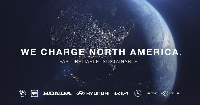 red de carga de alta potencia en América del Norte