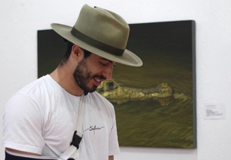 Colombia gana premio con el pintor Salomón en el en Bonita Arts Center