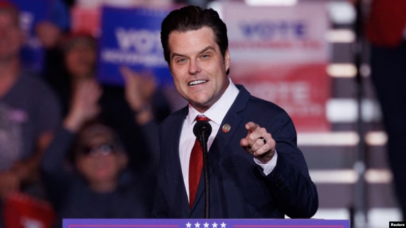 Trump nombra al congresista Matt Gaetz como fiscal general