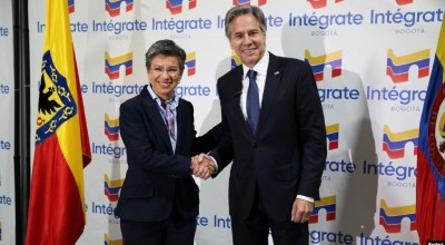 Blinken visita centro migratorio en Bogotá