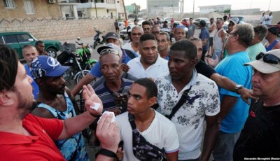 Protesta en oriente de Cuba