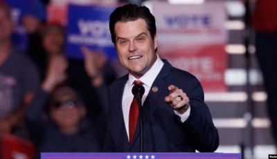 Trump nombra al congresista Matt Gaetz como fiscal general
