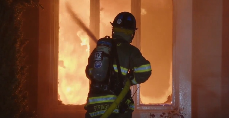 Imagen capturada de video de los Bomberos de Overland Park